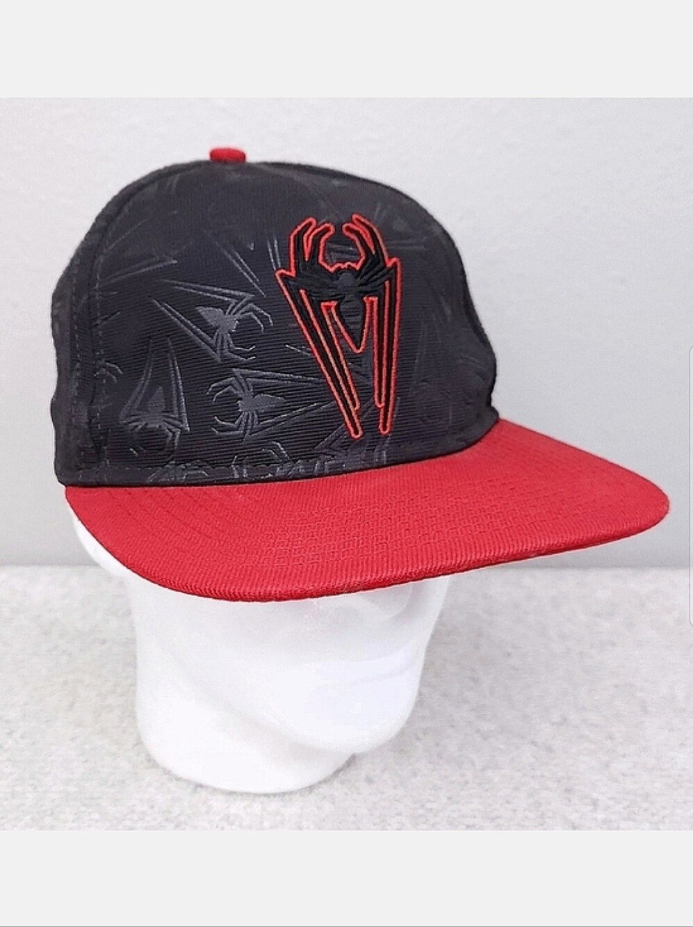 MARVEL Spiderman Snapback Hat O/S One Size Red Gray